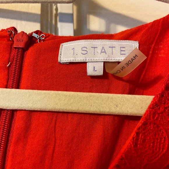 Red Dress Size L - Picture 3 of 4